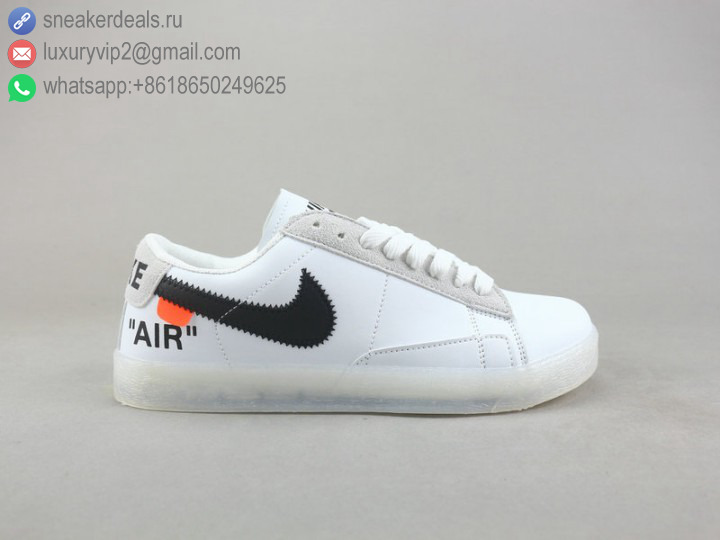 OFF-WHITE X NIKE AIR FORCE 1 LOW WHITE CLEAR BLACK SKATE SHOES